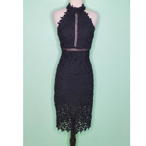 Bardot Gemma Lace Halter Midi Dress - Picture 4 of 8